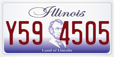 IL license plate Y594505
