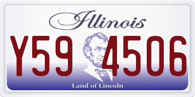 IL license plate Y594506