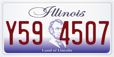 IL license plate Y594507