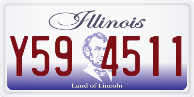 IL license plate Y594511
