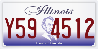IL license plate Y594512