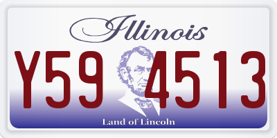 IL license plate Y594513