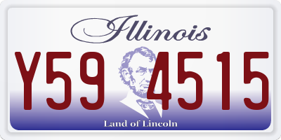 IL license plate Y594515