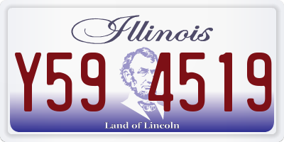 IL license plate Y594519