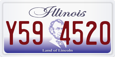IL license plate Y594520