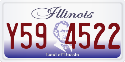 IL license plate Y594522