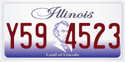 IL license plate Y594523