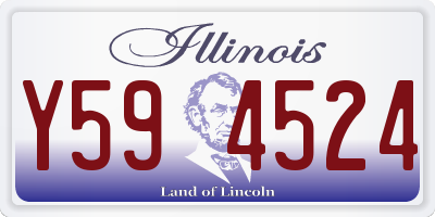 IL license plate Y594524