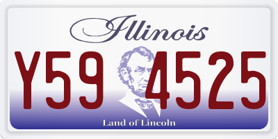 IL license plate Y594525