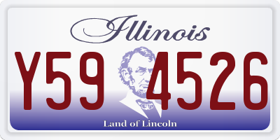 IL license plate Y594526