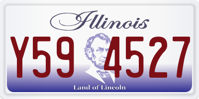 IL license plate Y594527