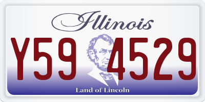 IL license plate Y594529