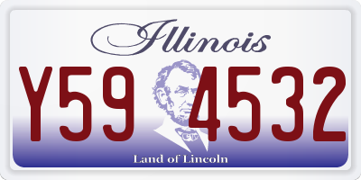 IL license plate Y594532