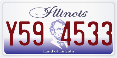 IL license plate Y594533