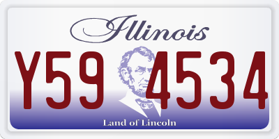 IL license plate Y594534