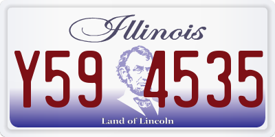 IL license plate Y594535