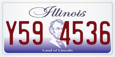 IL license plate Y594536