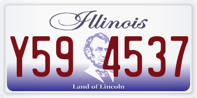 IL license plate Y594537