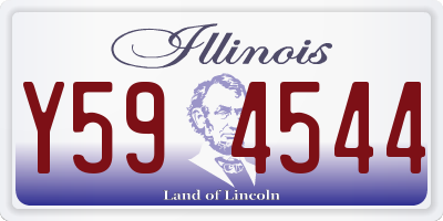 IL license plate Y594544