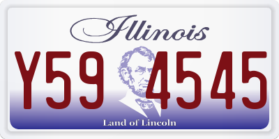 IL license plate Y594545