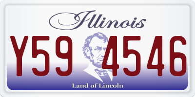IL license plate Y594546