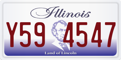 IL license plate Y594547