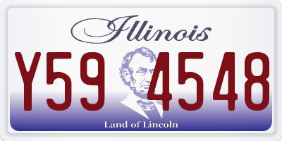 IL license plate Y594548