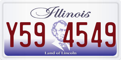 IL license plate Y594549