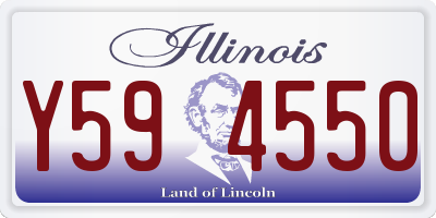 IL license plate Y594550
