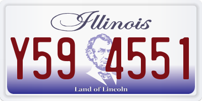 IL license plate Y594551