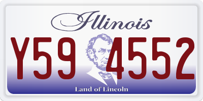 IL license plate Y594552