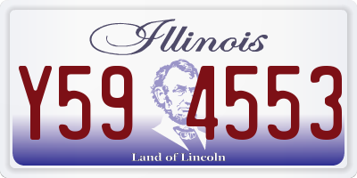 IL license plate Y594553