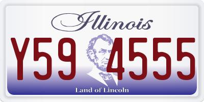 IL license plate Y594555