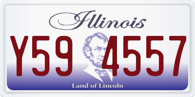 IL license plate Y594557