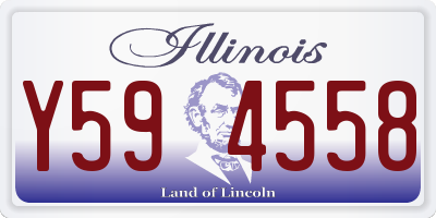 IL license plate Y594558