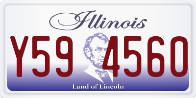 IL license plate Y594560