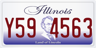 IL license plate Y594563
