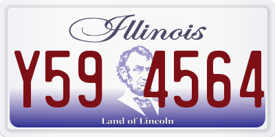 IL license plate Y594564