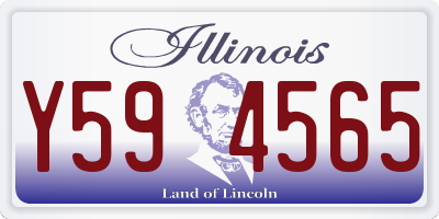 IL license plate Y594565