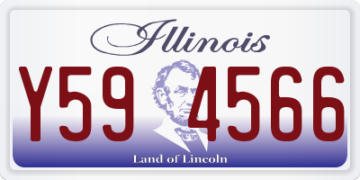 IL license plate Y594566