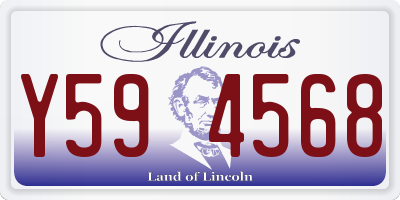 IL license plate Y594568