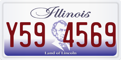 IL license plate Y594569