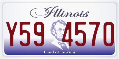 IL license plate Y594570