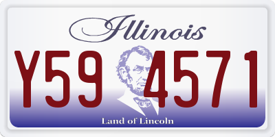IL license plate Y594571