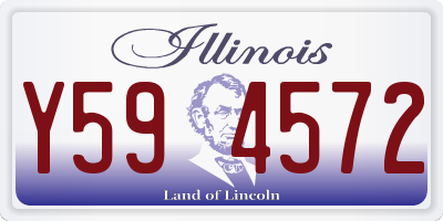 IL license plate Y594572