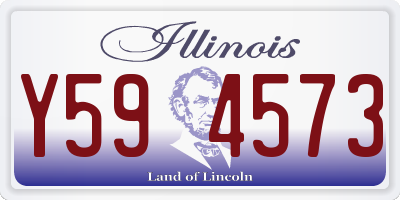 IL license plate Y594573