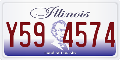 IL license plate Y594574