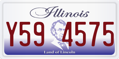 IL license plate Y594575