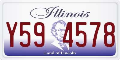IL license plate Y594578