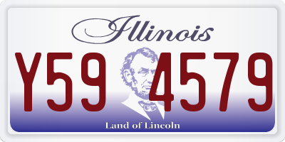 IL license plate Y594579